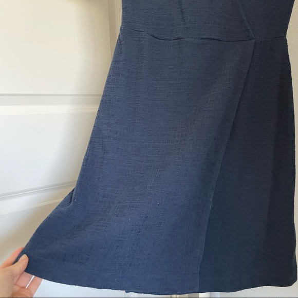 Madewell Blue Wrap Dress - Picture 8 of 8